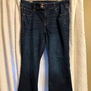 American Eagle Outfitters Dark Blue Flare Jeans